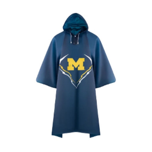 Pets First Michigan Wolverines Premium Poncho for Humans 