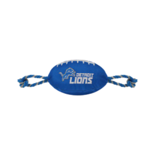 Pets First Detroit Lions Football Rope Dog Toy 15 in