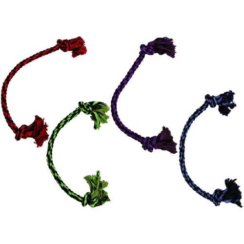 Incredipet Jumbo 2-Knot Rope Dog Toy, Assorted 48 in