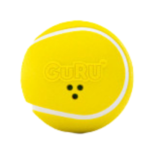 Guru Giggling Tennis Ball Interactive Dog Toy 