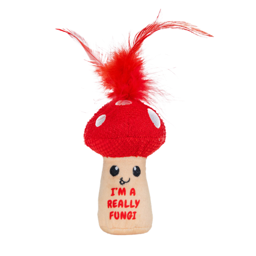 Catstages A Really Fungi Mushroom Kicker Catnip & Dental Cat Toy 