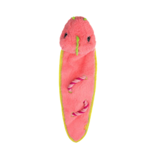 Growl Robusterz Sammy the Snake Plush & Rope Dog Toy 19 in