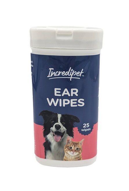 Incredipet Ear Pet Wipes 25 ct