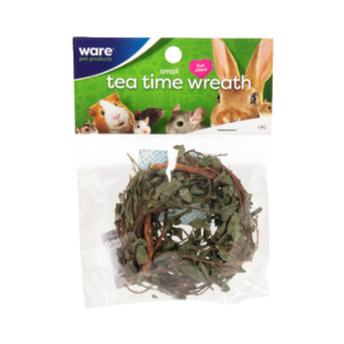 Ware Tea Time Wreath Small Animal Chew Toy 3.5 in