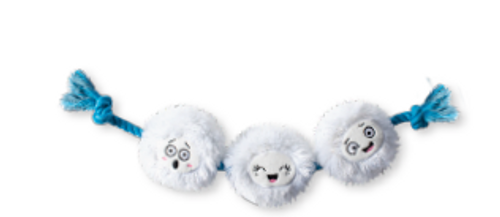 Pet Fringe Studio Holiday Snow Time For Fun Plush Dog Toy 22 in
