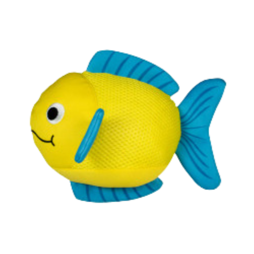 Pet Fringe Studio Summer Pipsqueak Floating Fish Dog Toy 8.25 in