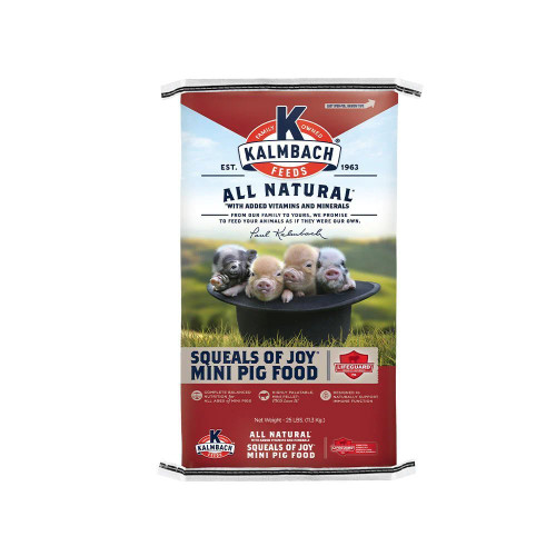 Kalmbach Feeds All Natural Squeals of Joy Mini Pig Food 25 lb