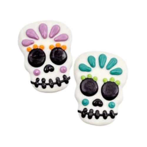 Bosco & Roxy Halloween Sugar Skulls Dog Cookie Treat, Assorted 