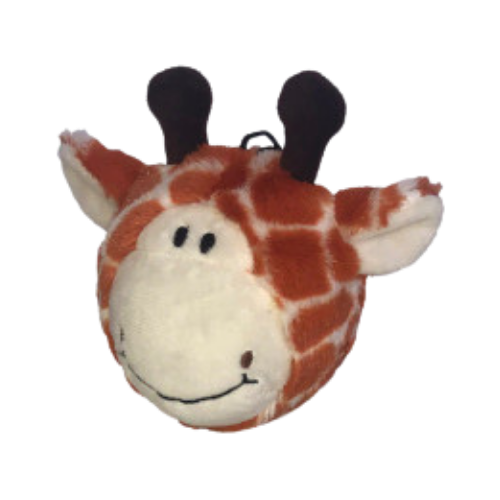 Petlou EZ Squeaky Giraffe Ball Stuffing-Free Dog Toy 4 in