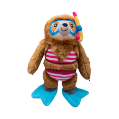 Pet Fringe Studio Summer Swimmin' with the Fishies Plush Dog Toy 