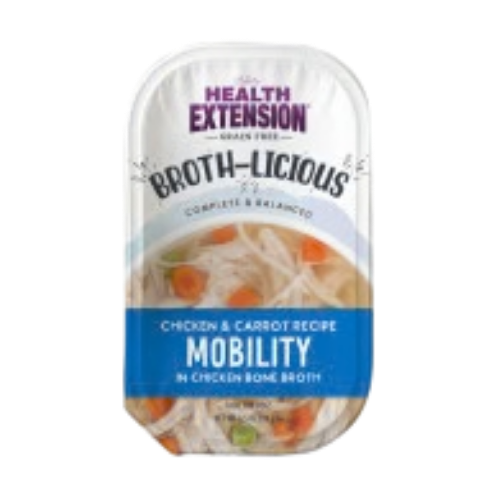 Health Extension Broth-Licious Chicken & Carrot Recipe Mobility in Chicken Bone Broth Dog Food