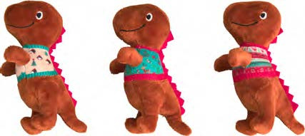 Spot Holiday Dinosaurs Cat Toy, Assorted 6 in