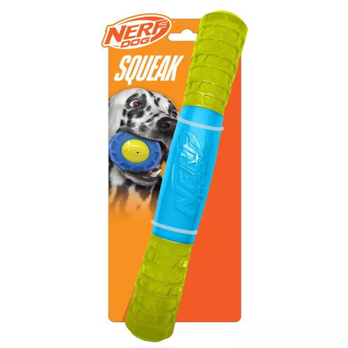 Nerf TPR EXO Squeak Stick Dog Toy 11.5 in