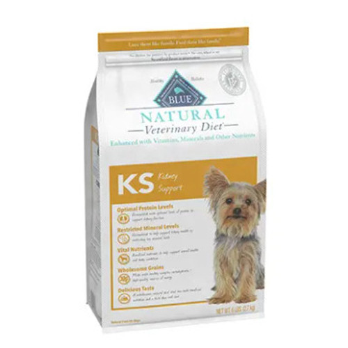 BLUE Natural Veterinary Diet KS Kidney Support For Dogs - Dry