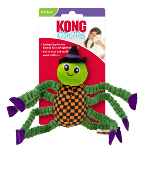 Kong Crackles Halloween Spider Cat Toy 