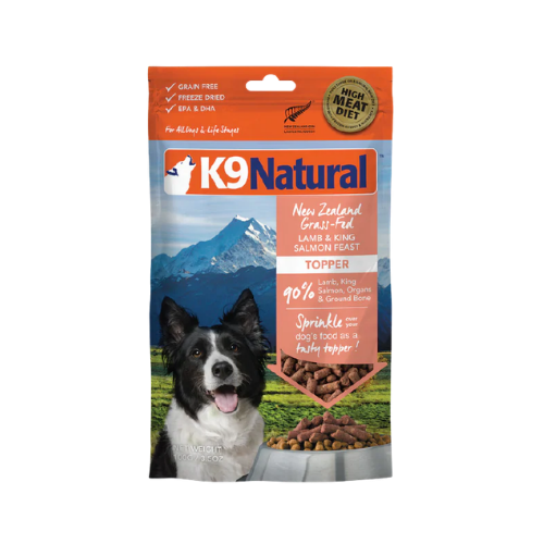 Natural Pet Food Group K9 Natural New Zealand Lamb & King Salmon Feast Freeze-Dried Dog Food Topper 