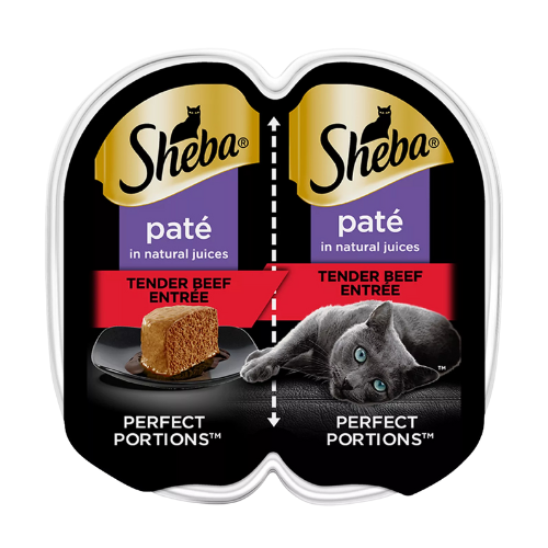 Sheba Perfect Portions Grain-Free Tender Beef Entrée Pate Wet Cat Food