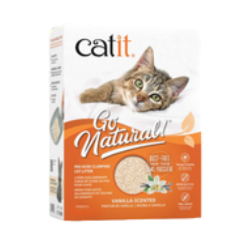 Catit Go Natural! Pea Husk Vanilla-Scented Clumping Cat Litter 13.2 lb