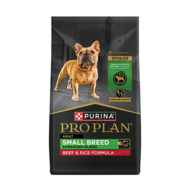 Purina Pro Plan Adult Small Breed Shredded Blend Beef & Rice Formula Dry Dog Food 6 lb