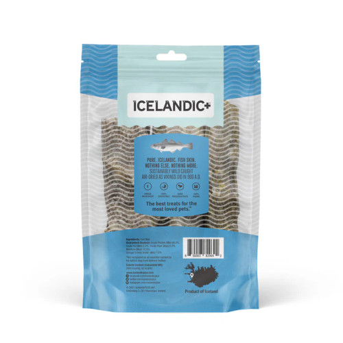 Icelandic+ Cod Skin Short 5 in Chew Sticks for Dogs 3 pk