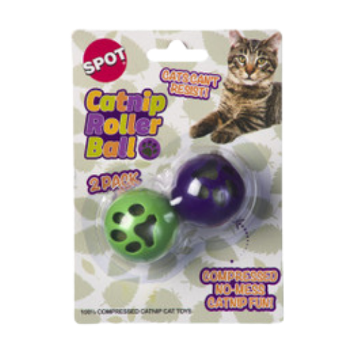 Spot Catnip Roller Ball Cat Toy 2 pk