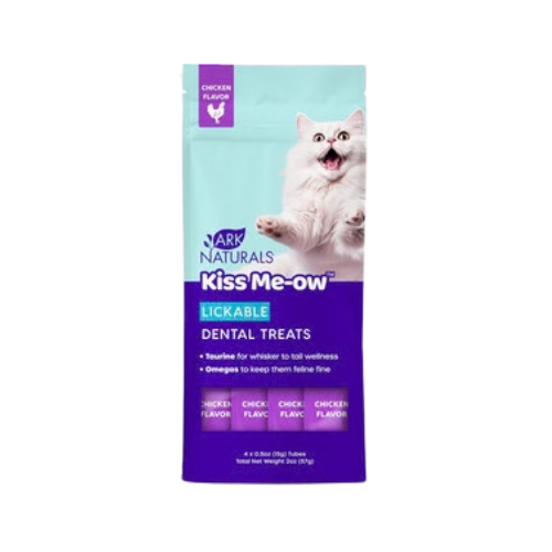 Ark Naturals Kiss Me-ow Lickable Dental Chicken Flavored Cat Treats 4 ct