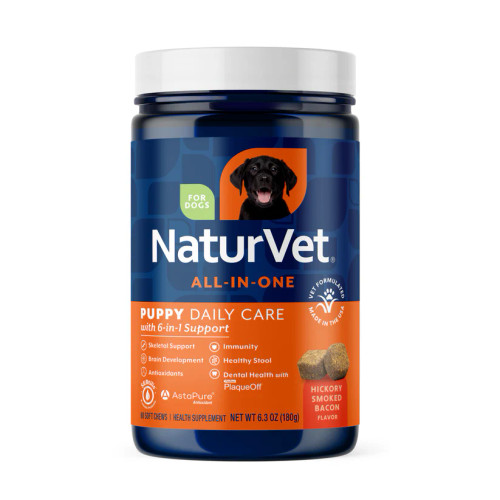 Naturvet All-In-One Soft Chew Daily Care Supplement for Puppies 60 ct