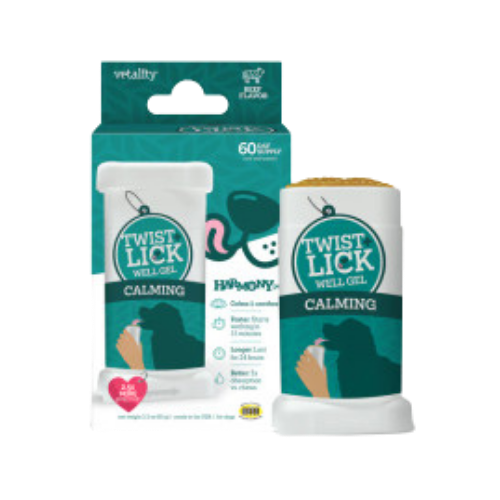 Vetality Twist+Lick Well Gel Calming Dog Supplement 2.3 oz