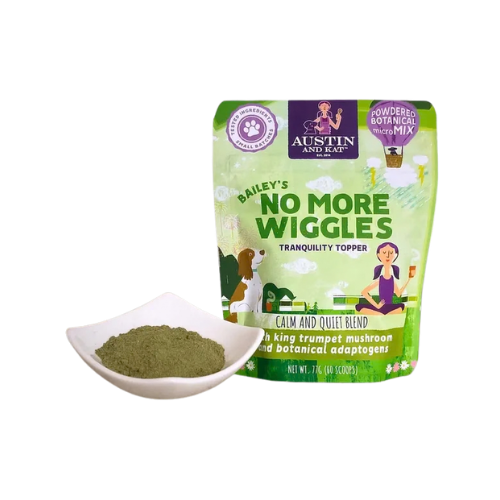 Austin & Kat Bailey's No More Wiggles Calm & Quiet Support Supplement Powder for Dogs & Cats 66 gm