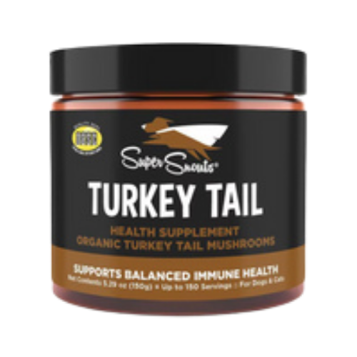 Super Snouts Turkey Tail Mushroom Immunity Health Supplement for Dogs & Cats 