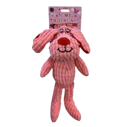 Bow Wow Valentine's Day Pixel Pup Plush Dog Toy 