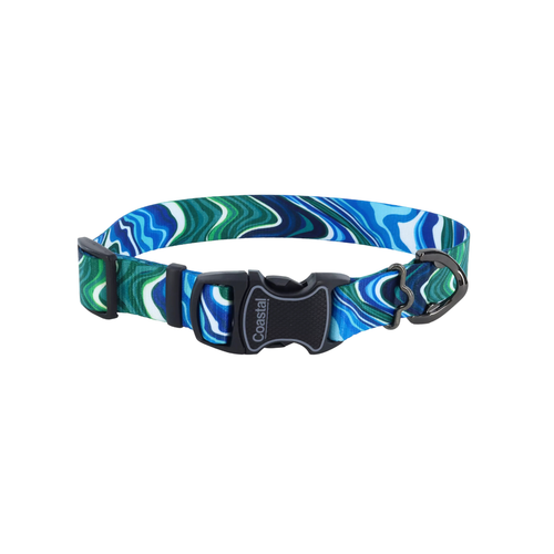 Coastal Pet Products Inspire Adjustable Fashion Dog Collar- Malachite Magic