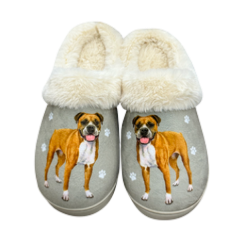 E & S Imports Boxer Snugg Slippers