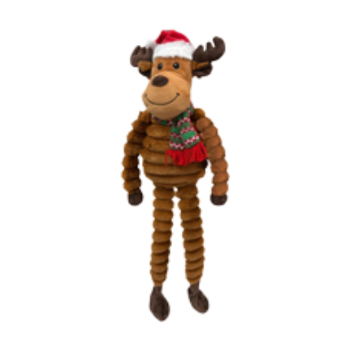 Petlou Holiday Long-Legged Reindeer Plush Dog Toy 36 in