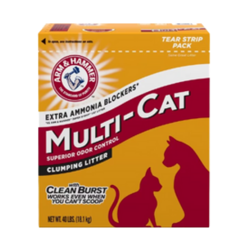 Arm & Hammer Multi-Cat Strength Clumping Cat Litter 40 lb