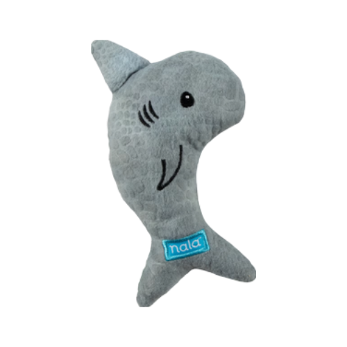 Nala Simon the Shark Plush Catnip Cat Toy 