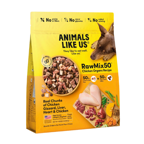 Animals Like Us RawMix50 Chicken Organs Recipe Freeze-Dried Raw Dog Food