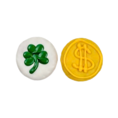 Bosco & Roxy St Pats Lucky Bites Coin Dog Treat Cookie 