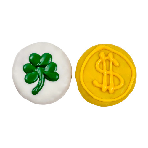 Bosco & Roxy St Pats Lucky Bites Coin Dog Treat Cookie 