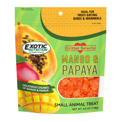 Exotic Nutrition Pet Supplies Mango & Papaya Small Animal Treat 4.5 oz