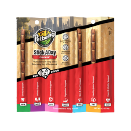 Petbeing Stick A Day Chicken Recipe Dog Supplement 7 ct