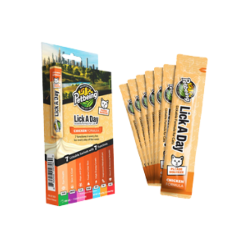 Petbeing Lick A Day Chicken Formula Cat Supplement 7 ct