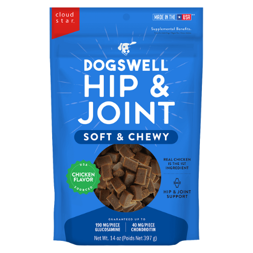 Dogswell Hip and Joint Soft & Chewy Dog Treats, Chicken Recipe 14 oz