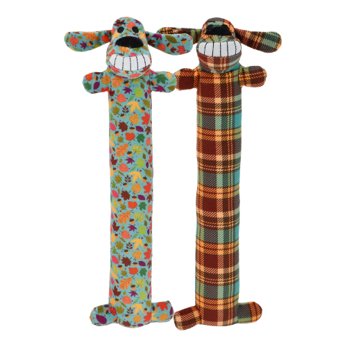 Multipet Harvest Loofa Dog Plush Dog Toy, Assorted 12 in