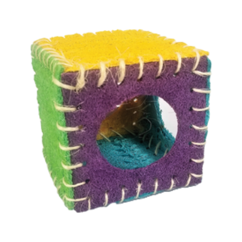 A&E Loofah Cube Chew Toy each