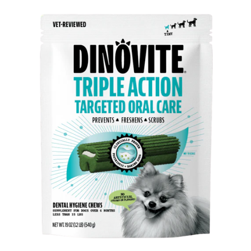 Dinovite Dental Chews for Dogs - Tiny 20 ct