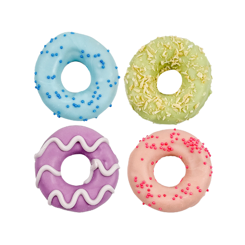 Bosco & Roxy Barkday Birthday Bash Mini Donuts Dog Treat Cookies, Assorted 