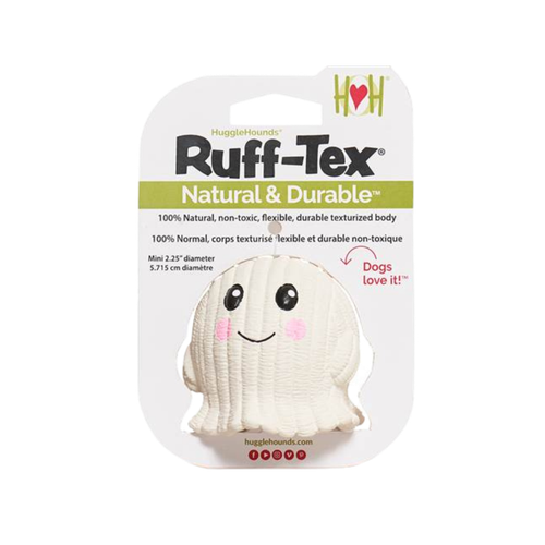 Hugglehounds Halloween Lil Boo Ruff-Tex Latex Ball Dog Toy Small
