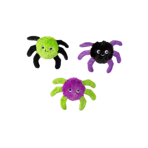 Pet Fringe Studio Halloween Webbed In Mischief Dog Toy 3 pk