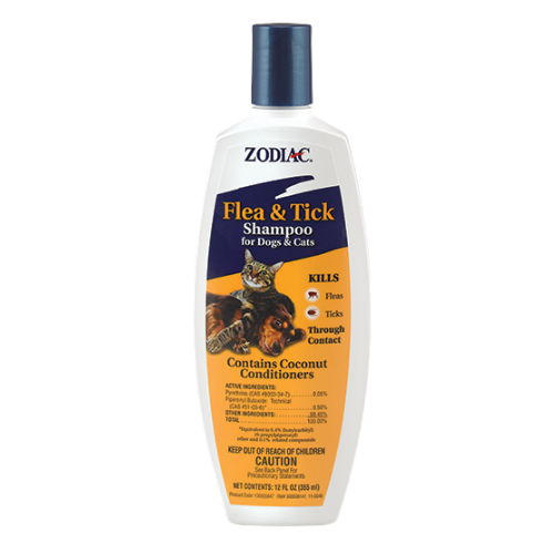 Zodiac Flea & Tick Shampoo for Dogs & Cats 12 oz